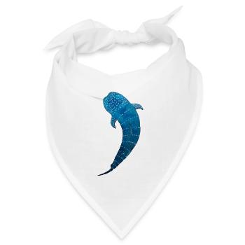 Walhai - Bandana Dreieckstuch - Weiß - Vorne