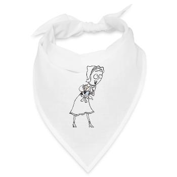 SERBSKA JANKA - kontur - - Bandana Dreieckstuch - Weiß - Vorne