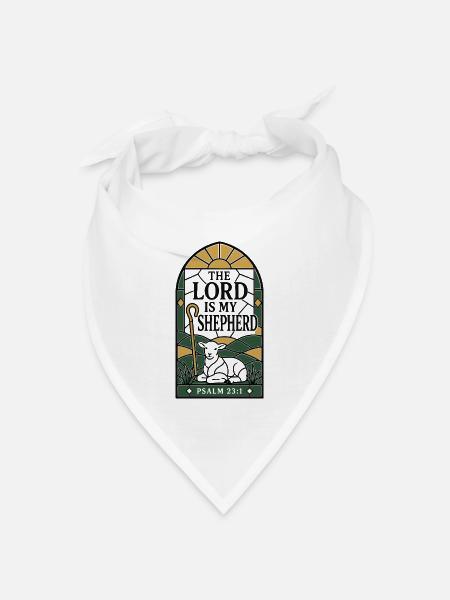 Shepherd-Psalm - Bandana Dreieckstuch - Weiß