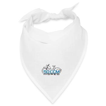 Moped SR2 50 ccm Emblem - Bandana Dreieckstuch - Weiß - Vorne