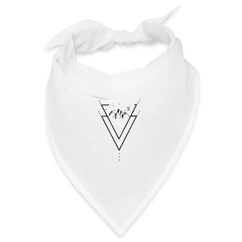 Berge Dreieck - Bandana Dreieckstuch - Weiß - Vorne