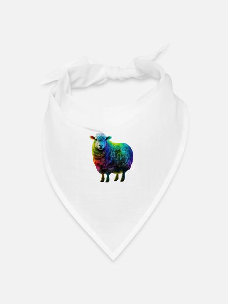 FARBE SCHAFE - Bandana Dreieckstuch - Weiß
