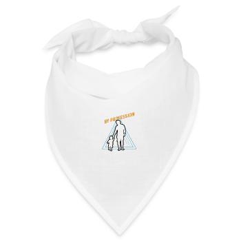 Echte Leidenschaft Liebevoller Vater Geschenk - Bandana Dreieckstuch - Weiß - Vorne