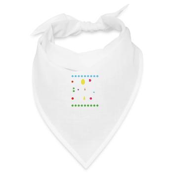 Funny Dad Vathers Day Dad Schwarzer Vater Schwarze - Bandana Dreieckstuch - Weiß - Vorne
