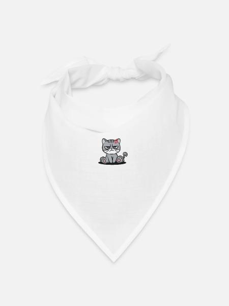 Ich weiß nicht, ob ich scherze oder nicht lustig s - Bandana Dreieckstuch - Weiß