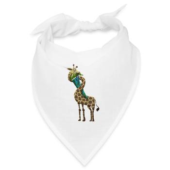 Giraffe Schultüte - Bandana Dreieckstuch - Weiß - Vorne