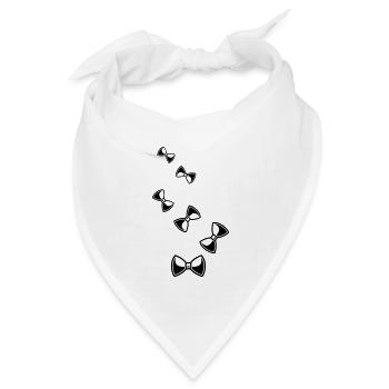 Bow Tie Gentleman - Bandana Dreieckstuch - Weiß - Vorne