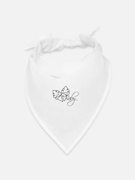 Eis Eis Baby Lineart - Bandana Dreieckstuch - Weiß