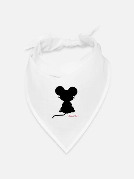 KLEINE MAUS - Bandana Dreieckstuch - Weiß
