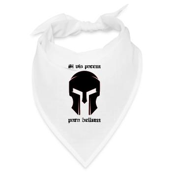 Si vis pacem para bellum - Bandana Dreieckstuch - Weiß - Vorne