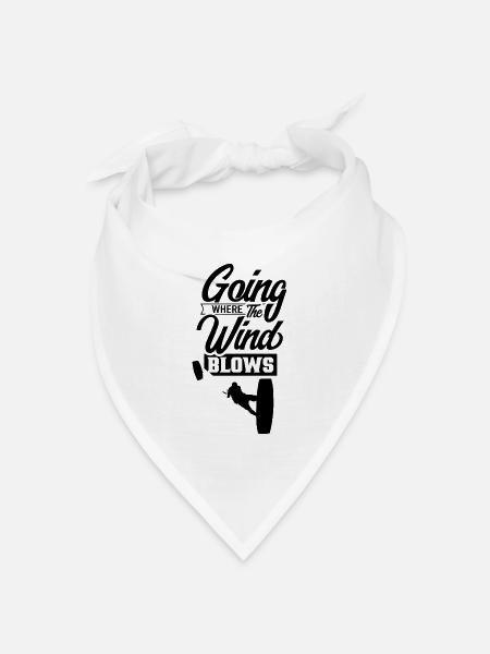 Kitesurfen Kitesurfing Kite Kitesurfer Kitesurf - Bandana Dreieckstuch - Weiß