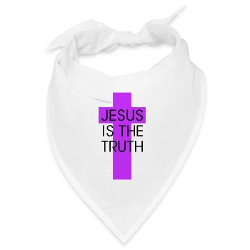jesus is the truth - Bandana Dreieckstuch - Weiß - Vorne