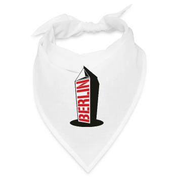 Berliner Milchbübchen - Bandana Dreieckstuch - Weiß - Vorne