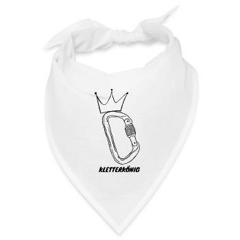 KletterKönig - Bandana Dreieckstuch - Weiß - Vorne