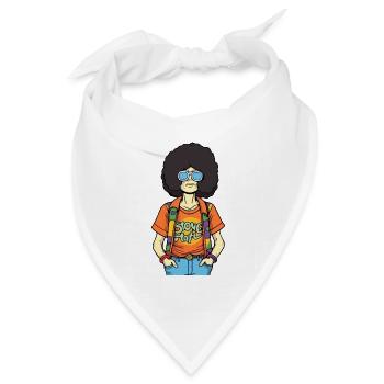 Marc der Hippie - Bandana Dreieckstuch - Weiß - Vorne