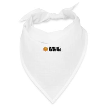 Schnitzel Deutsche Küche Schwäbisch Geschenk - Bandana Dreieckstuch - Weiß - Vorne