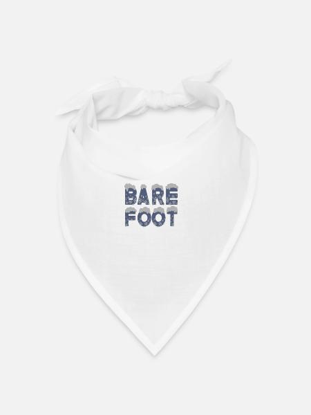 barefoot - Bandana Dreieckstuch - Weiß