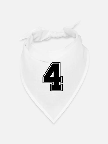 4 - Bandana Dreieckstuch - Weiß