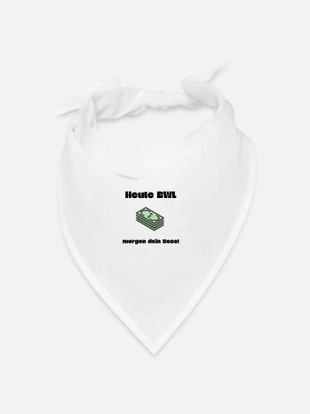 BWL Boss Spruch Geschenk BWL Student - Bandana Dreieckstuch - Weiß