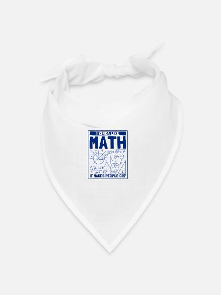 Mathe Mathematik Wissenschaft Mathe Geschenk - Bandana Dreieckstuch - Weiß