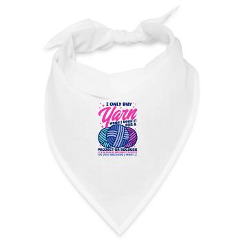 Stricken Stoff Stricken Stricken Geschenk - Bandana Dreieckstuch - Weiß - Vorne
