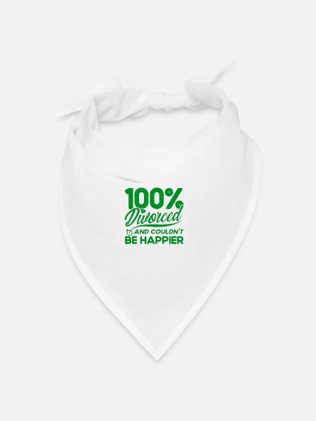 Ex Partner Scheidung Geschiedene Geschenk - Bandana Dreieckstuch - Weiß