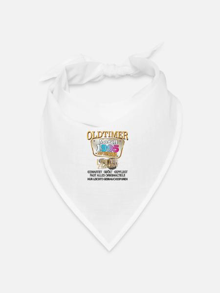 Oldtimer Modell 1995 gut erhalten lustig Geburtsta - Bandana Dreieckstuch - Weiß