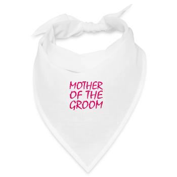 Mother of the groom - Bandana Dreieckstuch - Weiß - Vorne