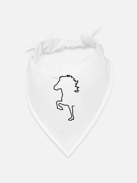 Islandpferd - Bandana Dreieckstuch - Weiß