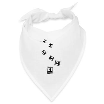 Briefmarke icon - Bandana Dreieckstuch - Weiß - Vorne