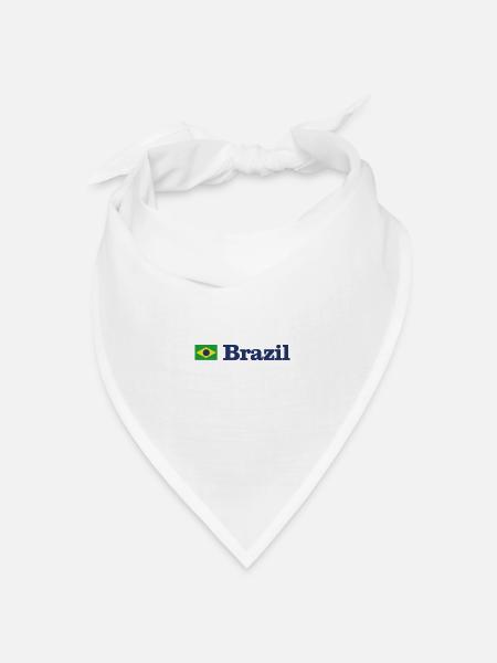 Brazil - Bandana Dreieckstuch - Weiß