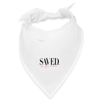 Saved by Jesus Christ - Bandana Dreieckstuch - Weiß - Vorne