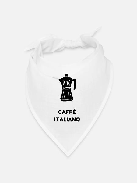CAFFÉ ITALIANO - Bandana Dreieckstuch - Weiß