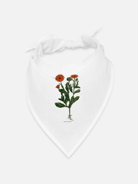 Calendula - Bandana Dreieckstuch - Weiß