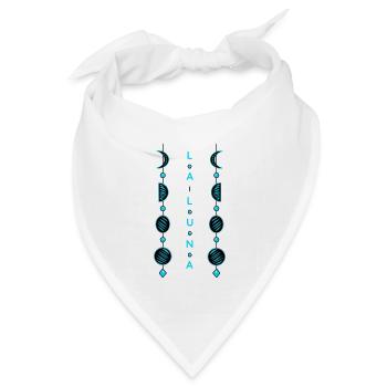 Mondphasen - Bandana Dreieckstuch - Weiß - Vorne