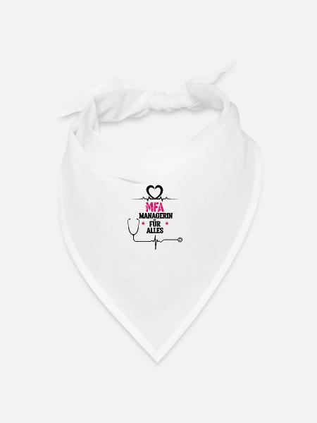 MFA-Managerin für alles - Bandana Dreieckstuch - Weiß