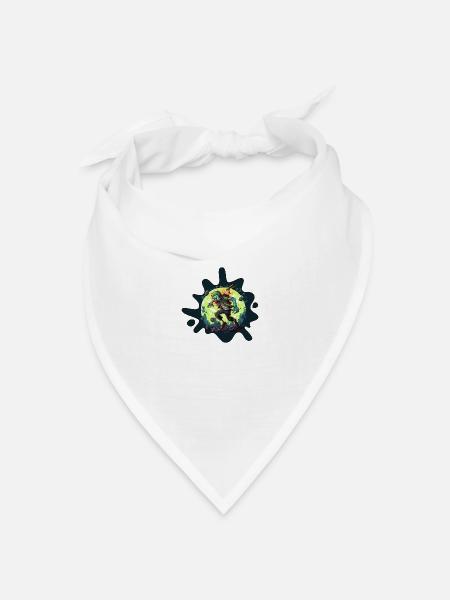Nuklearer Zombie - Bandana Dreieckstuch - Weiß
