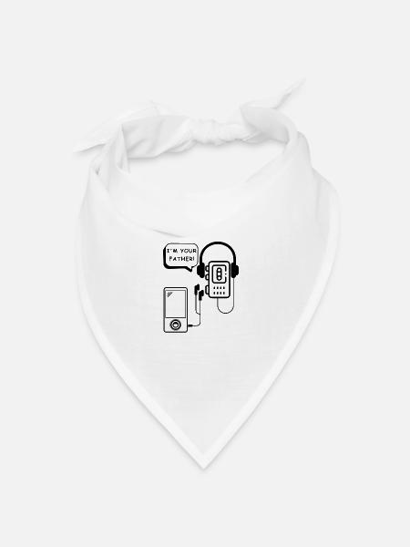 Ich bin dein Vater | Musik, Walkman, MP3 Player - Bandana Dreieckstuch - Weiß