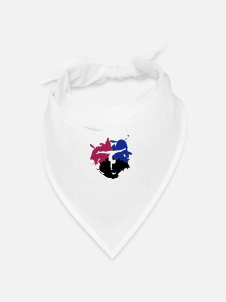 Turnen, Turner & Farb - Splash - Bandana Dreieckstuch - Weiß
