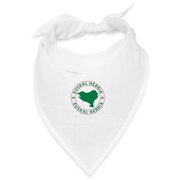 Basques, Euskal Herria, Basken - Bandana Dreieckstuch - Weiß - Vorne