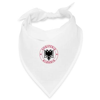 Albania - Bandana Dreieckstuch - Weiß - Vorne