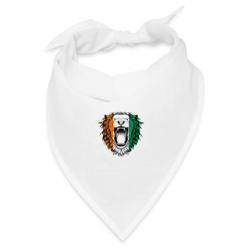 Elfenbeinküste - Bandana Dreieckstuch - Weiß - Vorne