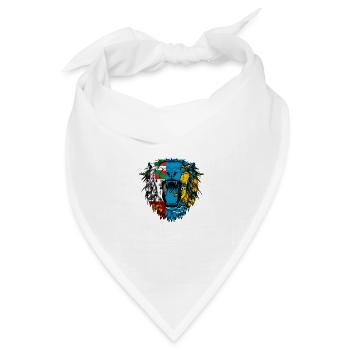 St. Pierre und Miquelon - Bandana Dreieckstuch - Weiß - Vorne