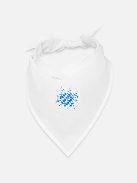 Bayern - Bandana Dreieckstuch - Weiß