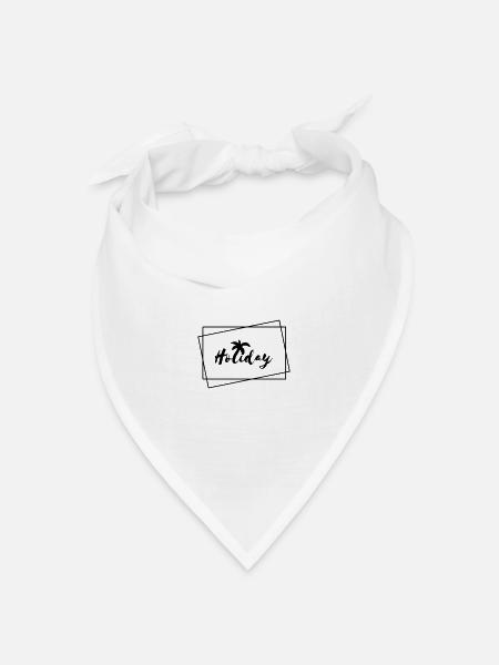 Feiertag - Bandana Dreieckstuch - Weiß