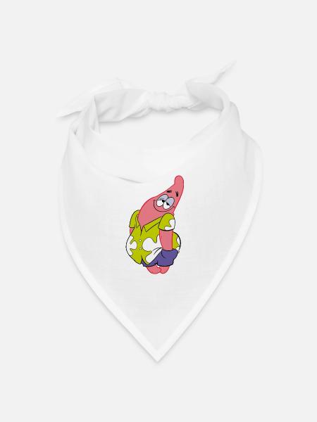 The Patrick Star Show Patrick Charakterdesign - Bandana Dreieckstuch - Weiß