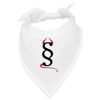 Devils Paragraph - Bandana Dreieckstuch - Weiß - Vorne