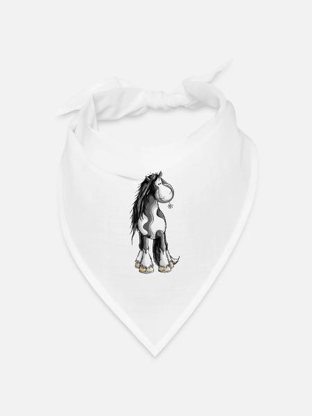 Tinker mit Blümchen - Bandana Dreieckstuch - Weiß