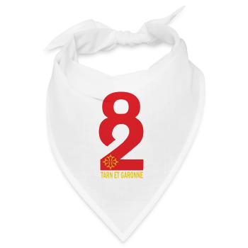 Tarn et Garonne - Bandana Dreieckstuch - Weiß - Vorne