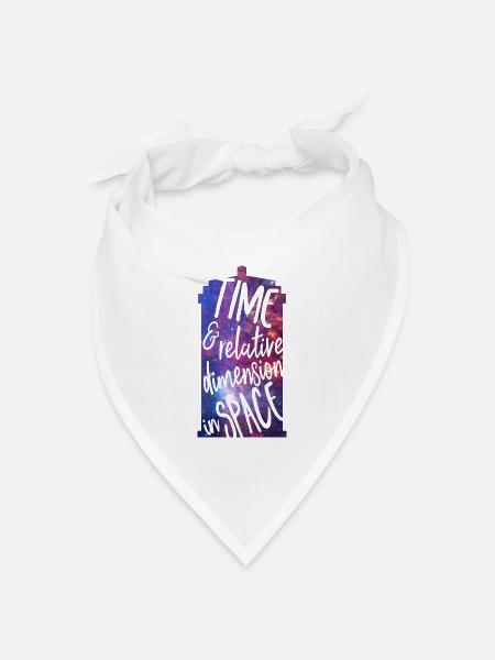 Time and Relative Dimension in Space - Bandana Dreieckstuch - Weiß